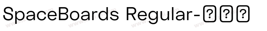 SpaceBoards Regular字体转换